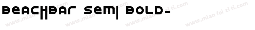 BeachBar Semi Bold字体转换